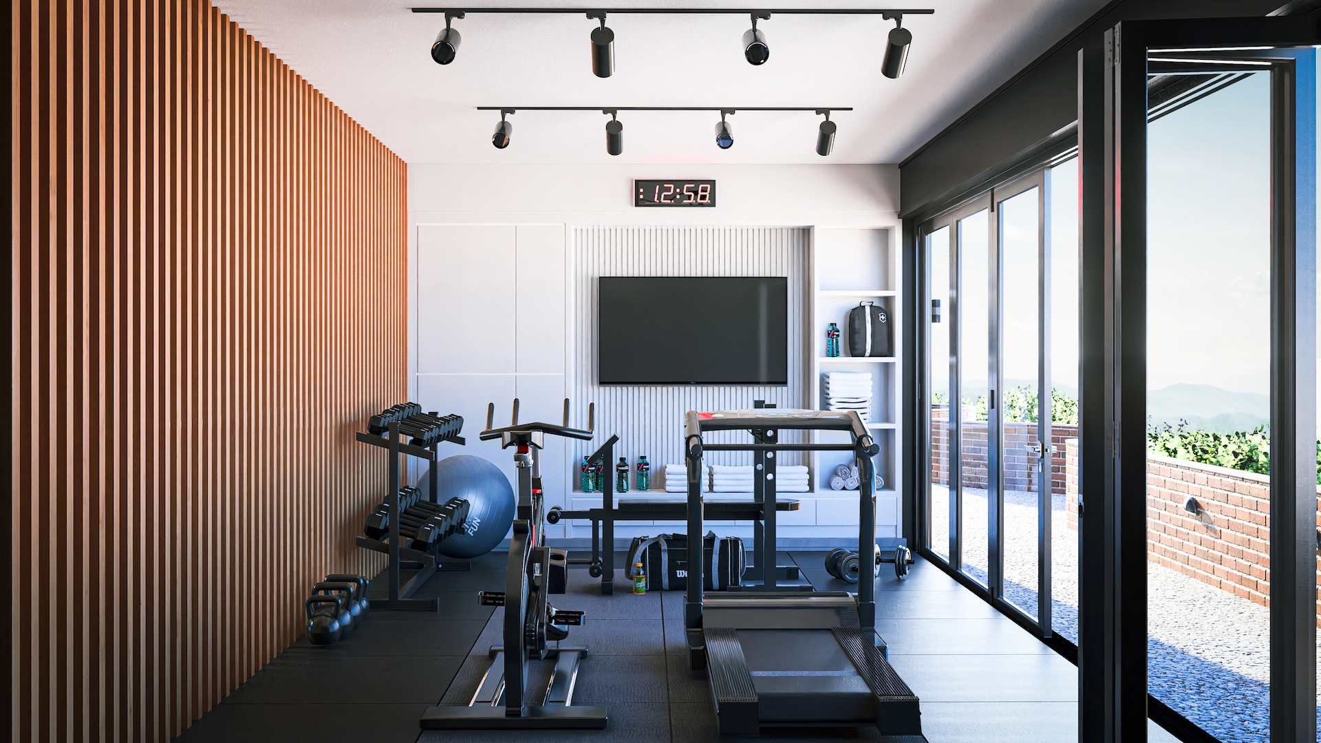 Gimnasio equipado en Torres Cardine, amenitie exclusivo para residentes